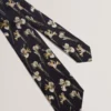 FRINTON Orchid Floral Print Silk Tie