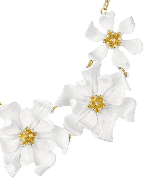 FULLA Furled Flower Enamel Necklace FULLA Furled Flower Enamel Necklace