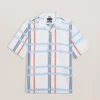 GARDON Check Print Relaxed Short Sleeve Shirt