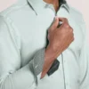 GENEVA Textured Stretch Cotton Slim Fit Shirt