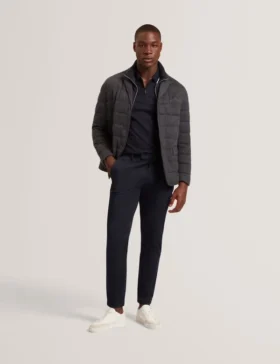 GEROME Quilted Blazer With High Neck Liner