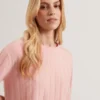 GINA Cashmere Rib Pull Over Sweater