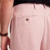 GIVRAN Slim Fit Linen Blend Tailored Shorts