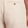 GIVRAN Slim Fit Linen Blend Tailored Shorts