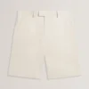 GIVRAN Slim Fit Linen Blend Tailored Shorts