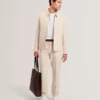 GIVRANT Tailored Linen Blend Slim Fit Pants