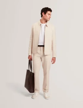 GIVRANT Tailored Linen Blend Slim Fit Pants