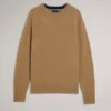 GLANT Cashmere Cable Detail Crew Neck Jumper