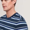 GORANO Short Sleeve Textured Striped T-Shirt