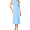 HARLEY Pointelle Knit Collared Neck Midi Dress HARLEY Pointelle Knit Collared Neck Midi Dress