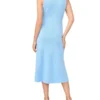 HARLEY Pointelle Knit Collared Neck Midi Dress HARLEY Pointelle Knit Collared Neck Midi Dress