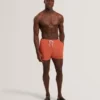 HEFFNER Seersucker Mid-Length Swim Shorts