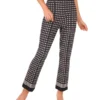 HEIDI Geometric Slim Leg Knit Pants