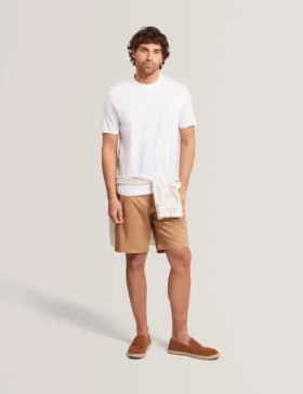 HEMINWY Jacquard Textured Grid Cotton T-Shirt