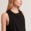 ICANA Draped Front Asymmetric Sleeveless Top