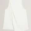 ICANA Draped Front Asymmetric Sleeveless Top
