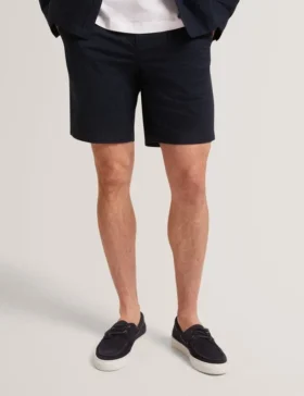 ILLARIO Slim Textured Chino Shorts