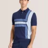 INTARSIA SWEATER POLO Sky Captain