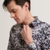 JACIEL Scattered Petal Slim Long Sleeve Shirt