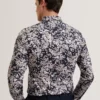 JACIEL Scattered Petal Slim Long Sleeve Shirt