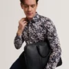 JACIEL Scattered Petal Slim Long Sleeve Shirt