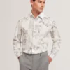 KALMILL Photograhic Leaf Print Regular Fit Shirt