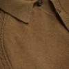 KAROLT Cashmere Knit Long Sleeve Polo Top
