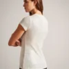 KATRINO Ribbed Metallic Fitted T-Shirt