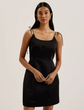 KAVALA Tie Strap Square Neck Mini Dress