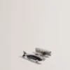 KIPPPER Fish Shape Branded Metal Cufflinks