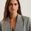 KOA Oversized Herringbone Single Breasted Blazer