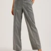 KOAT Herringbone Wide Leg Tailored Trousers
