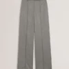 KOAT Herringbone Wide Leg Tailored Trousers