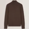 KURNLE T Knit Half Zip Funnel Neck Jumper