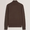 KURNLE T Knit Half Zip Funnel Neck Jumper