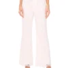 LACE FRONT PLEAT SUITING PANT White