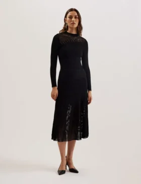 LATINIA Bodycon Midi Dress