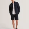 LEVON Jacquard Dotted Texture Utility Overshirt