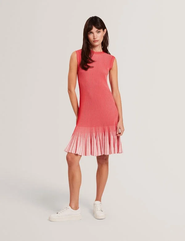 LILYO Ribbed Knit Flippy Hem Mini Dress LILYO Ribbed Knit Flippy Hem Mini Dress