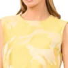 LOLAA Jacquard Floral Flippy Hem Mini Dress