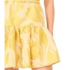 LOLAA Jacquard Floral Flippy Hem Mini Dress
