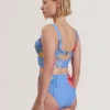 LORIIAA Printed Underwired Bikini Top
