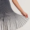 LOTTTII Textured Stripe Knit Flippy Mini Skirt