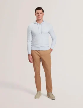 LOULAR Textured T Knit Wool Blend Hoodie