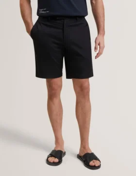 LOWETON Slim Leg Stretch Cotton Chino Shorts