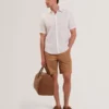 LOWETON Slim Leg Stretch Cotton Chino Shorts