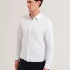 LUCKEY Long Sleeve Pique Cotton Jersey Shirt