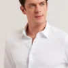 LUCKEY Long Sleeve Pique Cotton Jersey Shirt