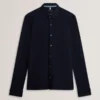 LUCKEY Long Sleeve Pique Cotton Jersey Shirt