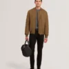 MAILINS Diamond Quilted Zip Bomber Jacket
